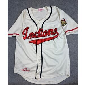 Cleveland Guardians 1948 Satchel Paige Jersey Men Baseball Mitchell Ness Size 48